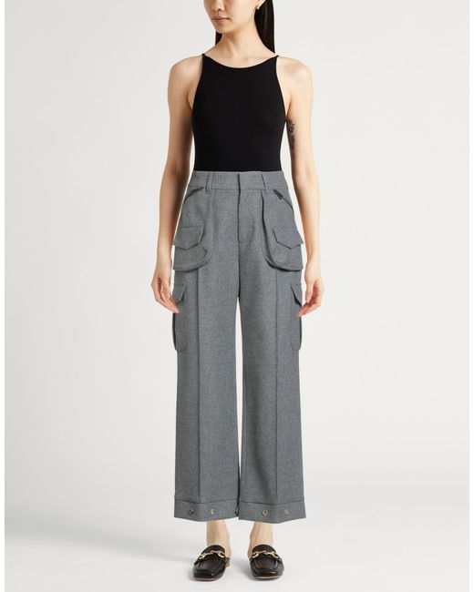 Ermanno Scervino Gray Pants Virgin Wool, Elastane