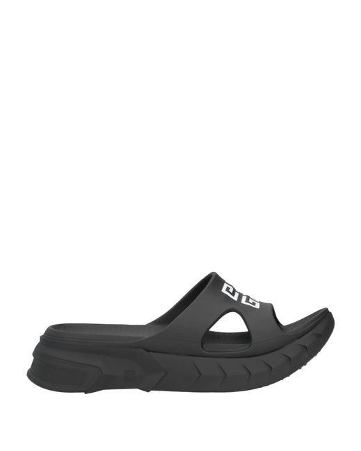 Givenchy Black Marshmallow Logo Rubber Slides for men