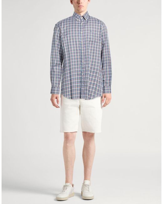 Paul & Shark Blue Shirt Cotton for men