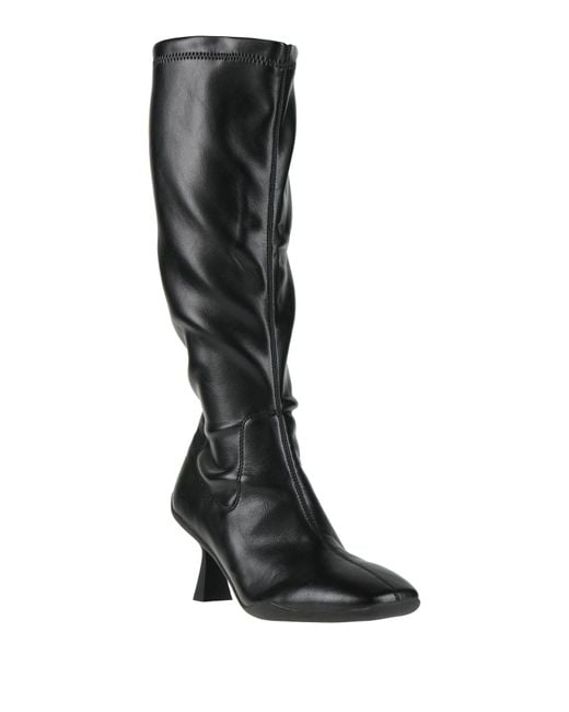 Emanuélle Vee Black Boot Leather