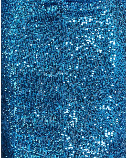 NUALY Blue Maxi Dress Polyester, Elastane
