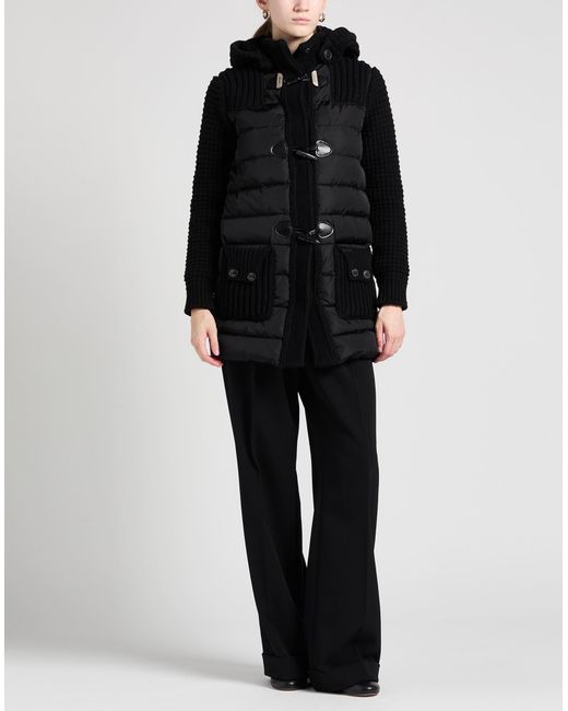 Bark Black Puffer Polyester, Wool, Polyamide