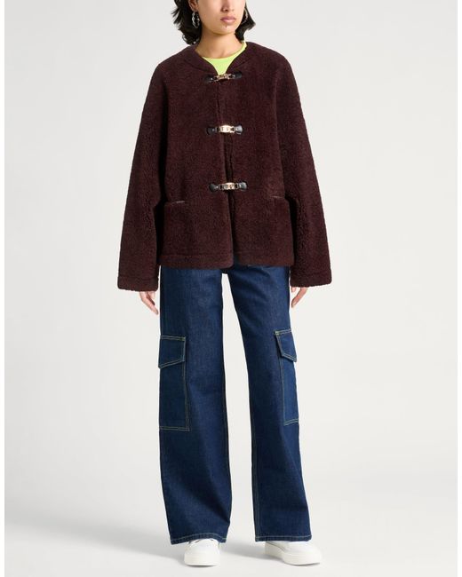 Maje Brown Shearling & Teddy