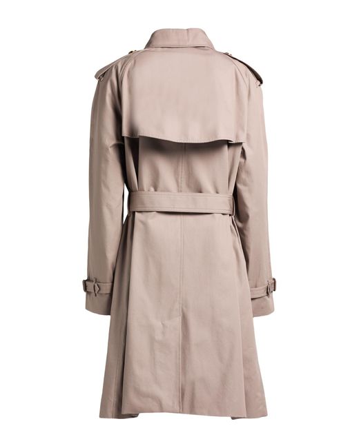 Burberry Natural Overcoat & Trench Coat Cotton
