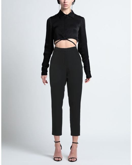 Soallure Black Pants Polyester, Elastane