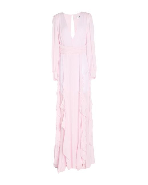 Elisabetta Franchi Pink Maxi Dress Polyester