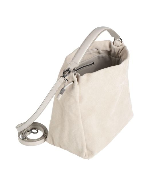 Brunello Cucinelli Natural Handbag Leather