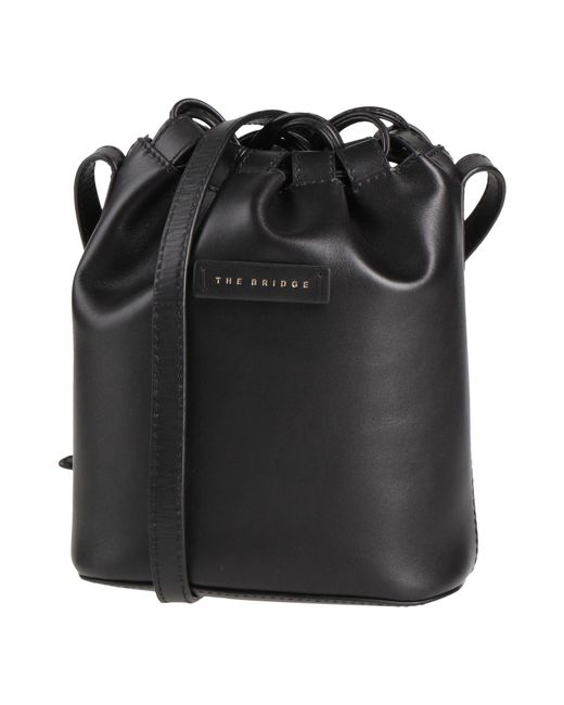 The Bridge Black Cross-Body Bag Leather