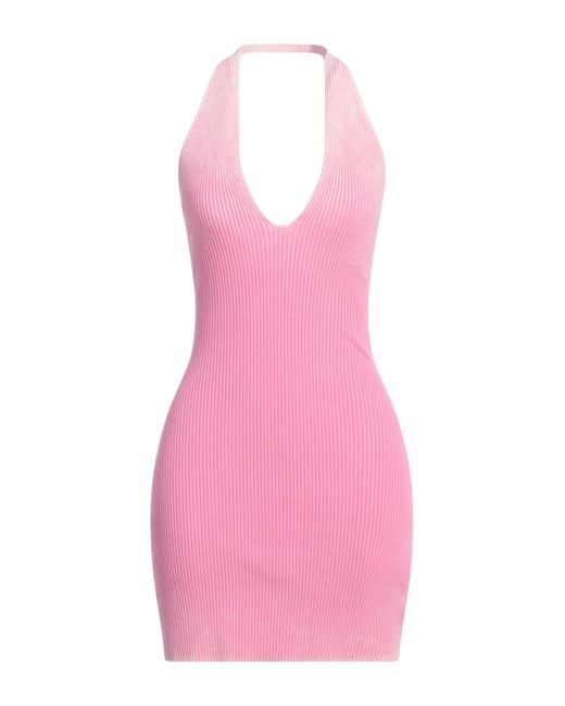 DIESEL Pink Mini Dress Cotton