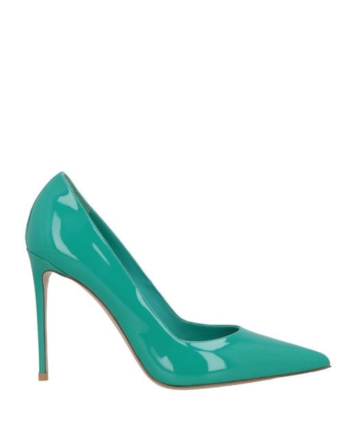 Le Silla Green Pumps Leather