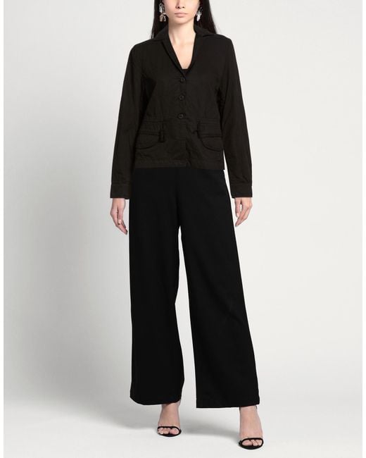 40weft Black Jacket Cotton, Linen, Elastane