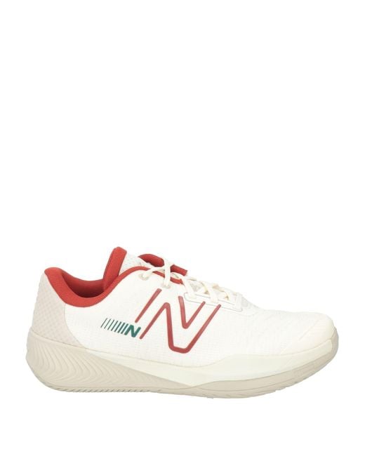 New Balance White Sneakers Textile Fibers for men