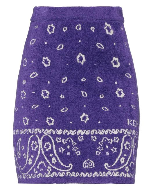 KENZO Purple Mini Skirt