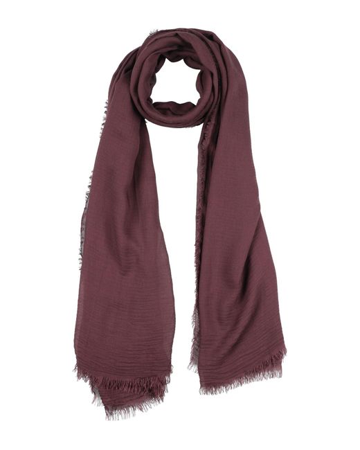 Faliero Sarti Purple Dark Scarf Modal, Cashmere