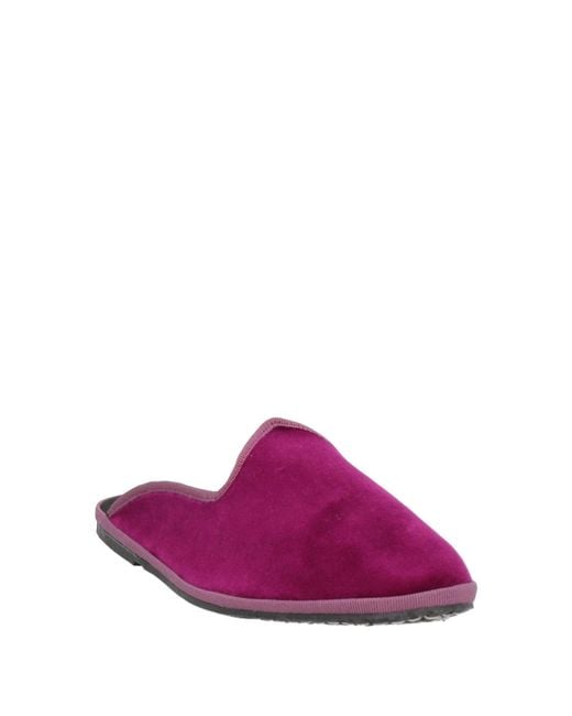 MyChalom Purple Mules & Clogs