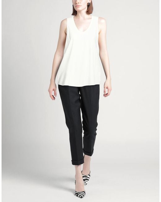 RUE DU BAC White Top Viscose, Polyamide, Elastane
