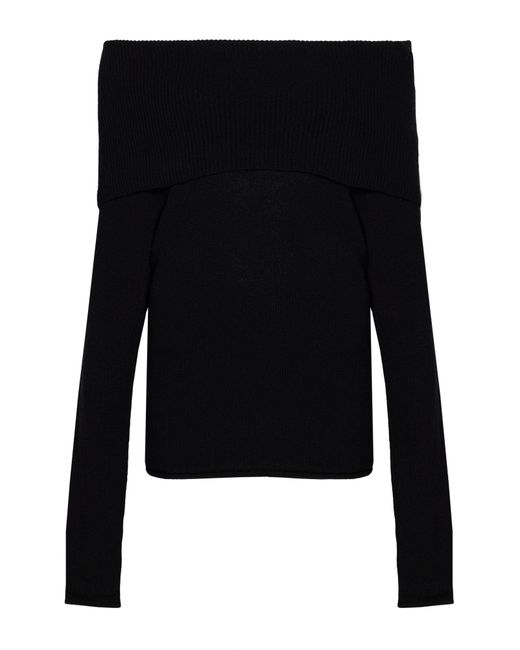 Roberto Collina Black Sweater Merino Wool, Cashmere