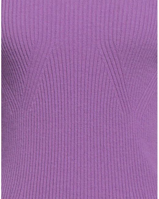 Alberta Ferretti Purple Turtleneck