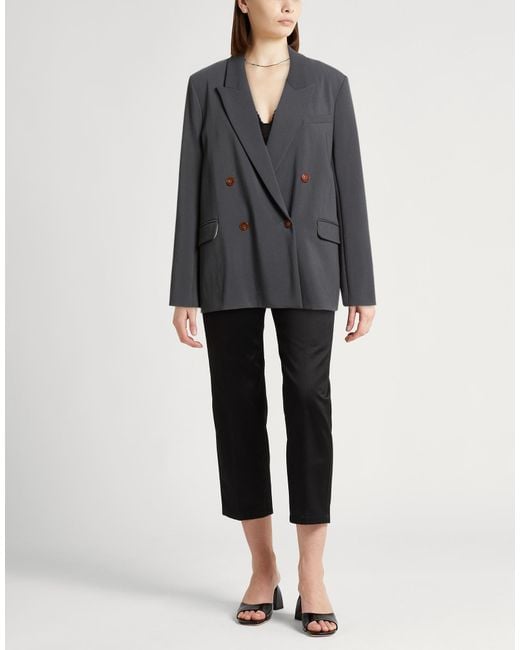 Alysi Black Crème Dark Blazer Polyester, Viscose, Elastane