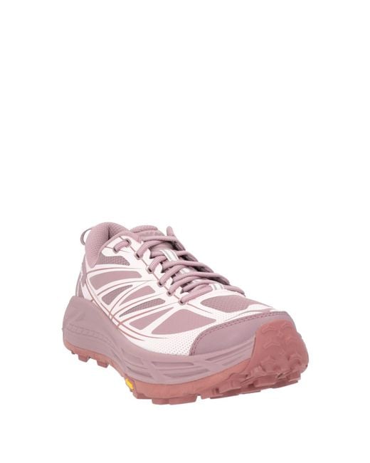 Hoka One One Pink Sneakers Textile Fibers for men