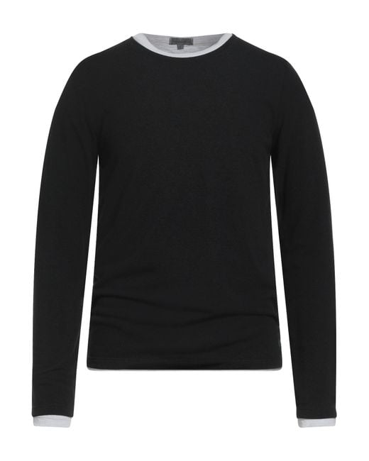Diktat Black Sweater Viscose, Wool, Synthetic Fibers for men