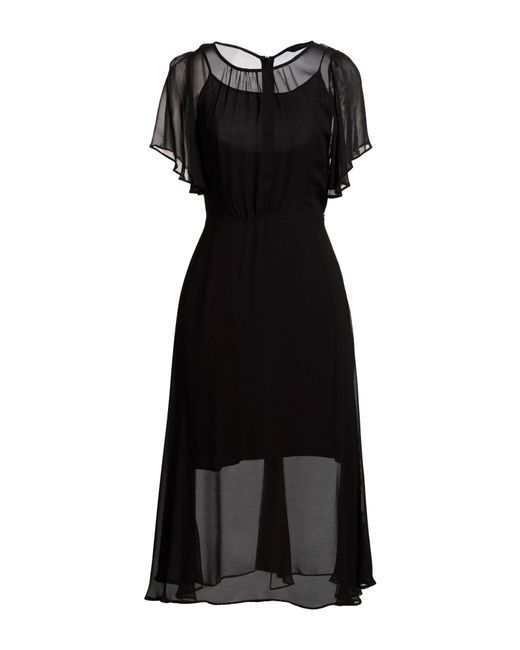 ARMANI EXCHANGE Black Midi Dress