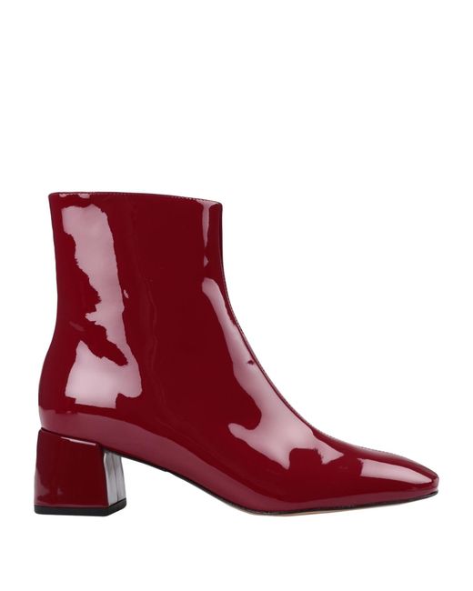 Bianca Di Red Ankle Boots
