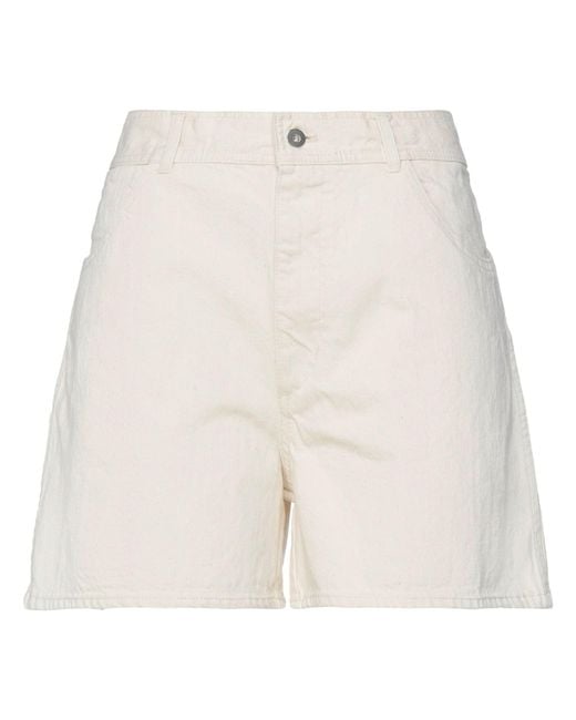 Jil Sander White Shorts & Bermuda Shorts Cotton