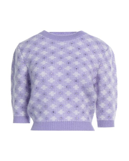 Alessandra Rich Purple Pullover