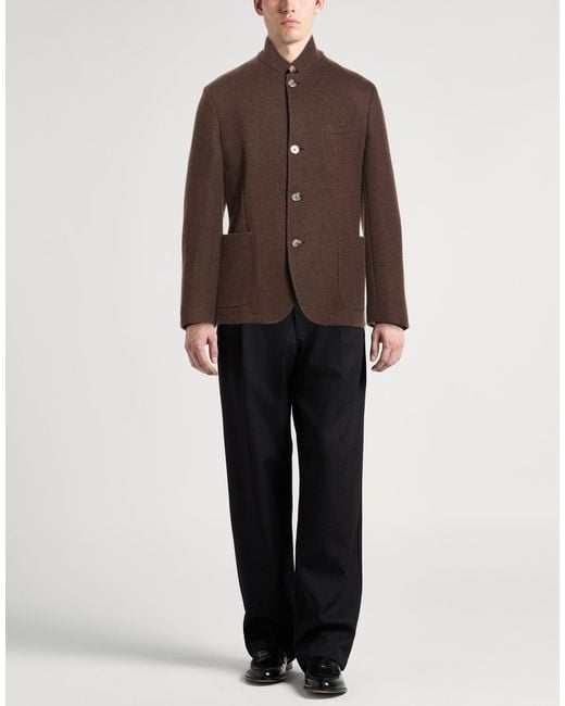 Fedeli Brown Blazer for men