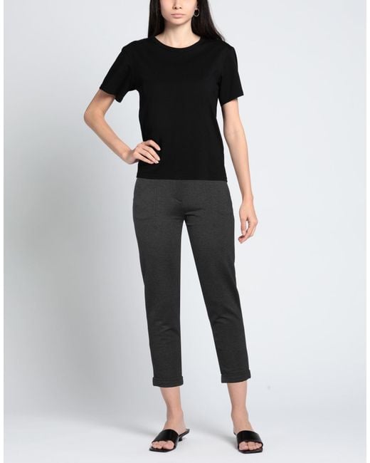 Teleria Zed Gray Charcoal Pants Viscose, Polyamide, Elastane