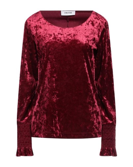 Frase - Francesca Severi Red Top Polyester, Elastane