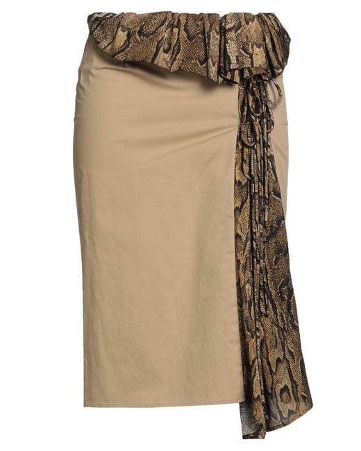 Dries Van Noten Natural Midi Skirt