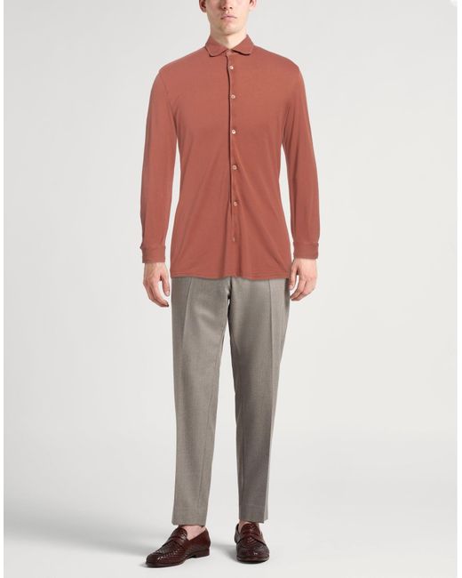 Camisa Fedeli de hombre de color Pink