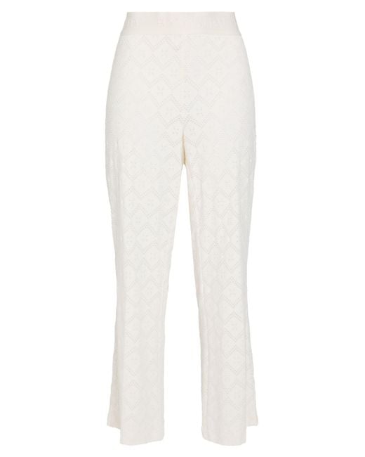 Cambio White Pants Polyamide, Modal, Elastane