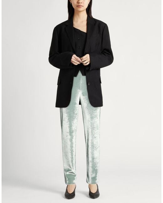 Jil Sander Green Pants Viscose, Virgin Wool, Polyamide, Elastane