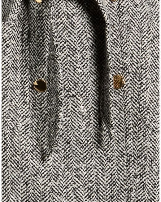 Tagliatore 0205 Gray Coat Virgin Wool, Polyamide, Polyester