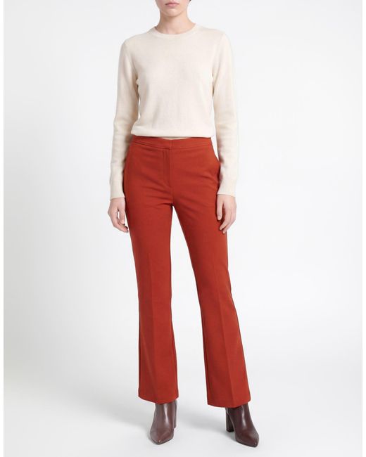 Jucca Red Pants Viscose, Polyamide, Elastane