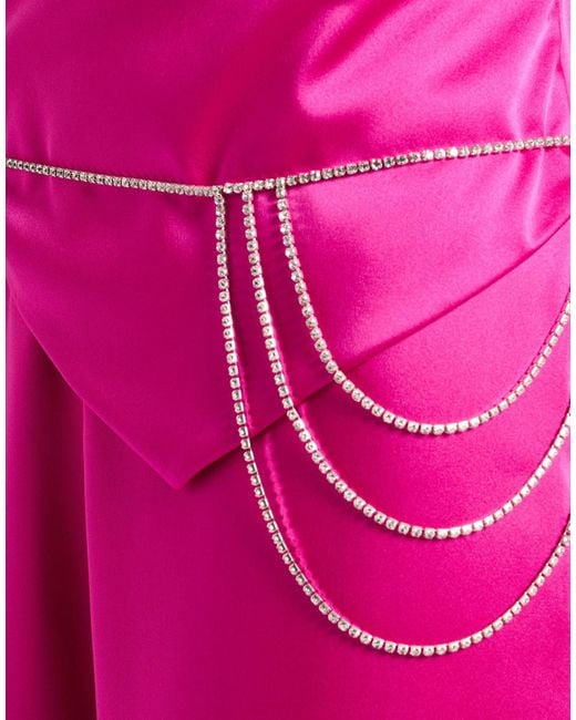 Hanita Pink Jumpsuit Polyester, Elastane