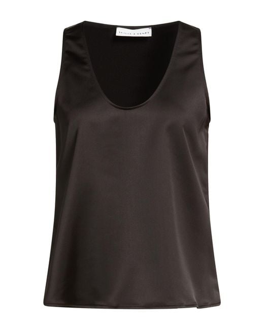 SKILLS & GENES Black Top Polyester, Elastane