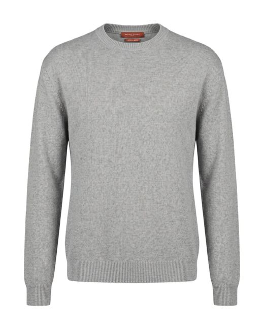 Daniele Fiesoli Gray Light Sweater Merino Wool, Cashmere for men