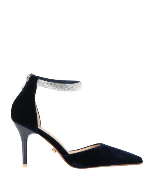 Twenty Four Haitch Black Pumps