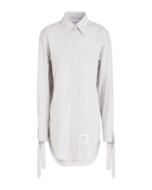 Thom Browne White Shirt Silk, Cotton