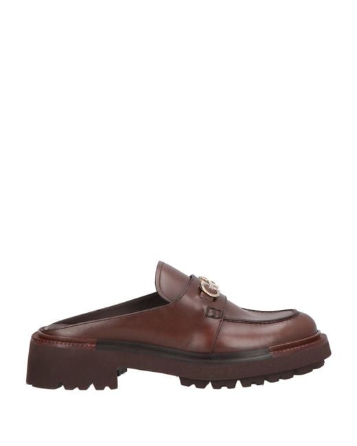 Ferragamo Brown Mules & Clogs
