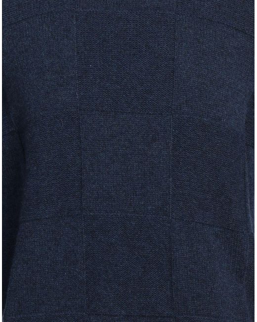 Gran Sasso Blue Turtleneck Virgin Wool, Viscose, Cashmere for men