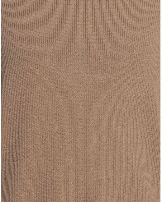 Sandro Brown Camel Sweater Cotton, Polyester for men