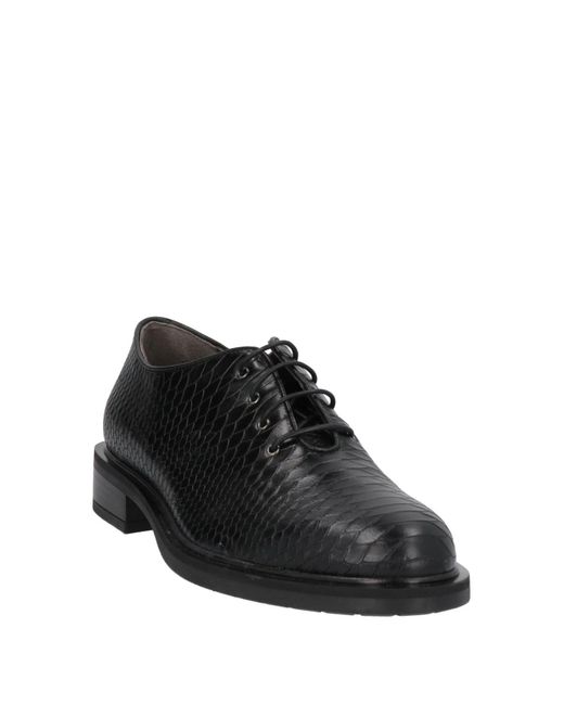 Laura Bellariva Black Lace-up Shoes