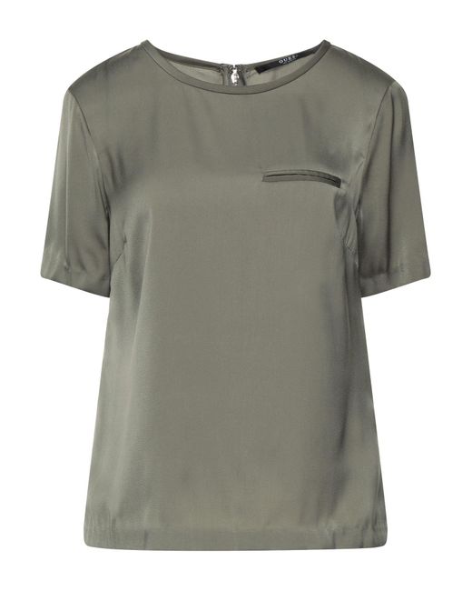 Blusa Guess de Raso de color Verde - Lyst
