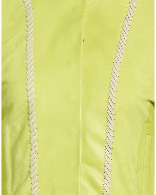 Bully Yellow Lime Jacket Leather