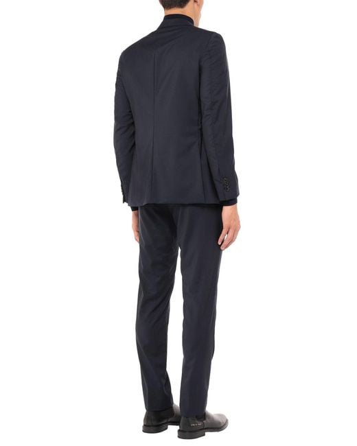 Tombolini Blue Midnight Suit Virgin Wool for men